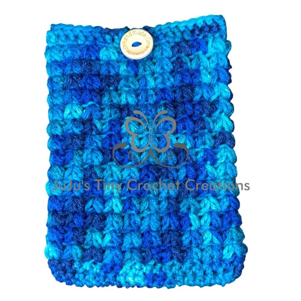 Kindle Paperwhite Cover Sleeve Screen Protector - Multicolored Blue - Handmade